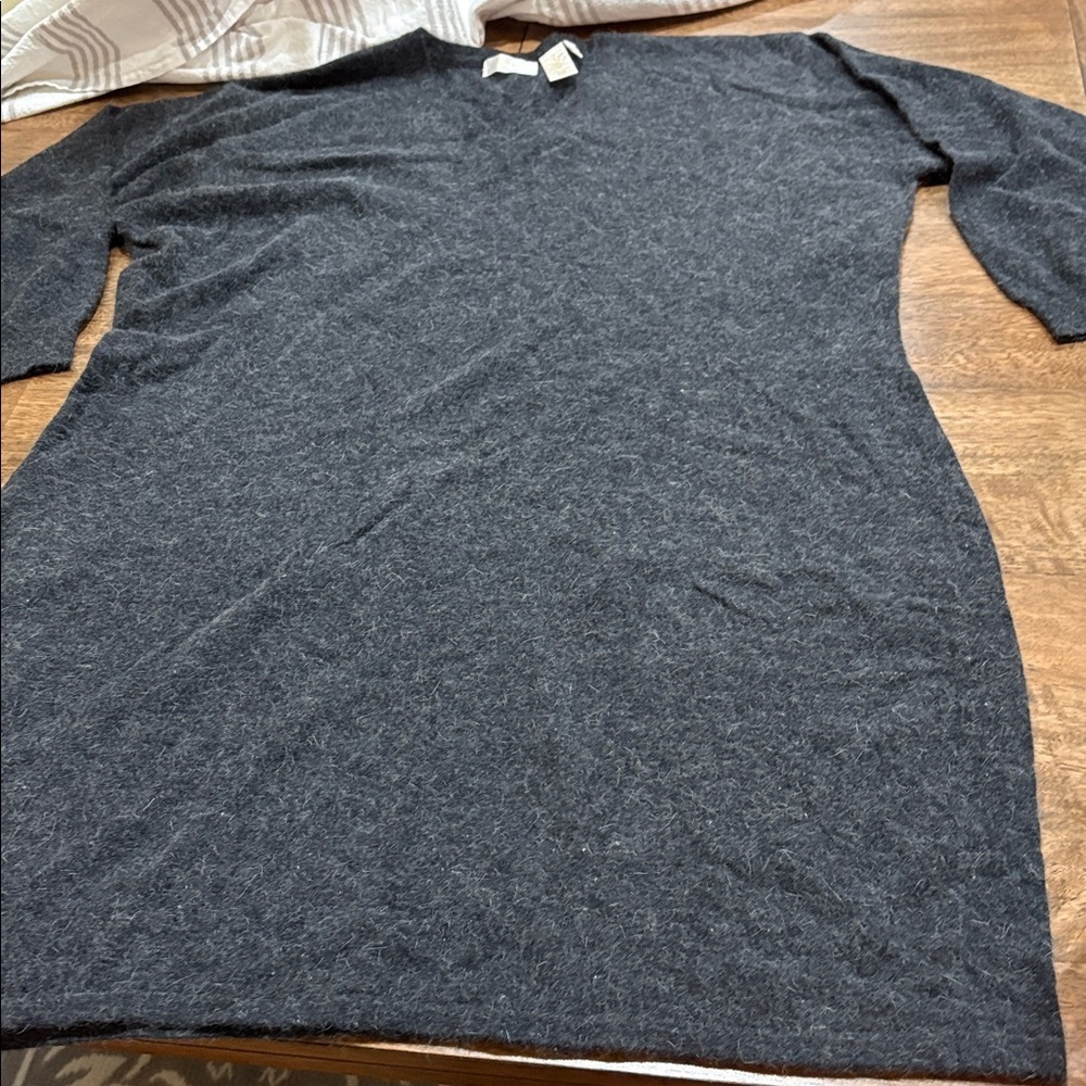 APART LambsWool Sweater Dress Gray 3X Warm Cozy Winter Fall - Picture 8 of 9